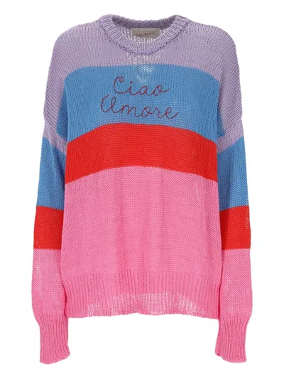 GIADA BENINCASA STRIPE-DETAIL SWEATER