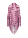 Giada Benincasa Stripe-pattern Fringed-hem Scarf In Pink