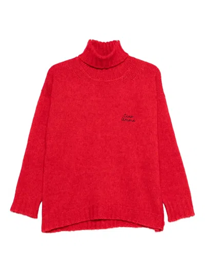 Giada Benincasa Turtleneck Sweater In Red