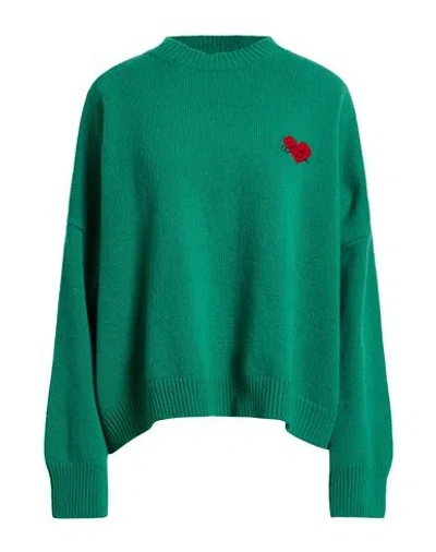 Giada Benincasa Woman Sweater Emerald Green Size L Merino Wool, Cashmere