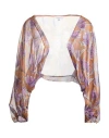 Giada Curti Resort Woman Jacket Camel Size 8 Polyester In Sand