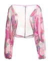 Giada Curti Resort Woman Jacket Magenta Size 14 Polyester In Purple
