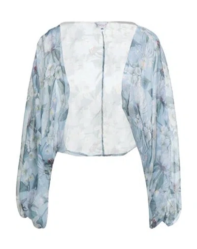 Giada Curti Resort Woman Jacket Sky Blue Size 10 Polyester