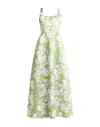 Giada Curti Resort Woman Maxi Dress Lime Green Size 12 Polyester In Green