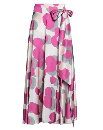 Giada Curti Resort Woman Maxi Skirt Ivory Size 12 Polyester In White