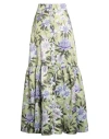 Giada Curti Resort Woman Maxi Skirt Lime Green Size 8 Polyester In Green