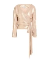 Giada Curti Resort Woman Top Gold Size 10 Polyester
