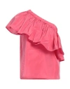 Giada Curti Resort Woman Top Pink Size 10 Acetate, Polyester