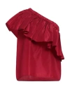 Giada Curti Resort Woman Top Red Size 6 Acetate, Polyester
