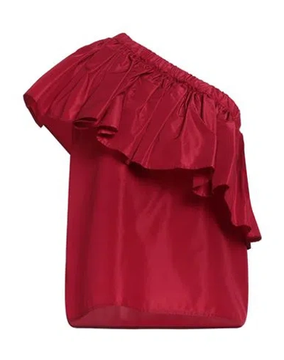 Giada Curti Resort Woman Top Red Size 6 Acetate, Polyester