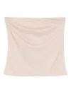 Giada Curti Ruched Strapless Top In Neutral