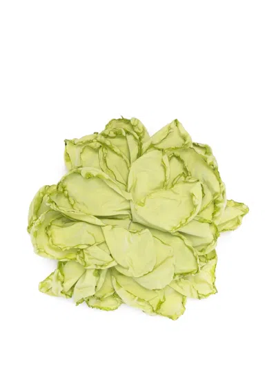 Giada Curti Ruffled Travel Accessory In Green