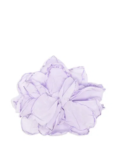 Giada Curti Ruffled Travel Accessory In Purple