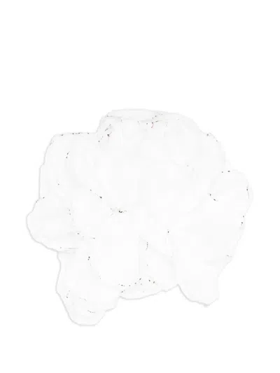 Giada Curti Ruffled Travel Accessory In White