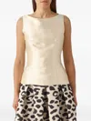 Giada Curti Sleeveless Top In Neutral