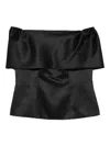 Giada Curti Strapless Top In Black