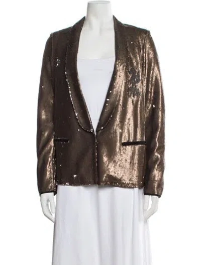 Pre-owned Giada Forte Blazer In Brown