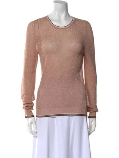Pre-owned Giada Forte Cashmere Scoop Neck Sweater In Neutral