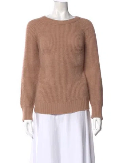 Pre-owned Giada Forte Cashmere Scoop Neck Sweater In Neutral