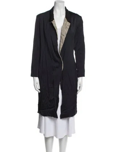 Pre-owned Giada Forte Coat In Blue