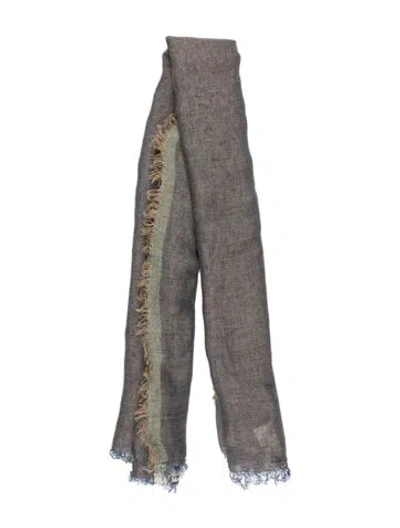 Pre-owned Giada Forte Scarf In Gray