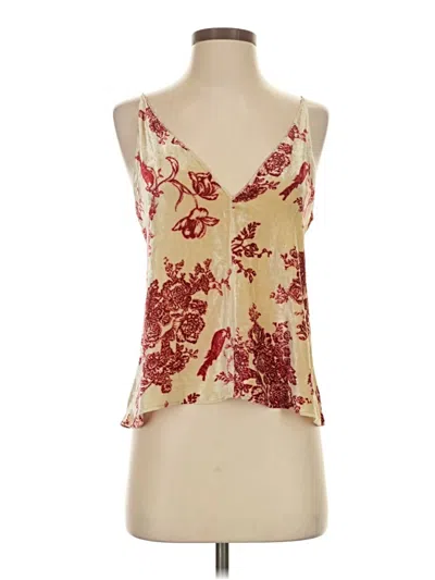 Pre-owned Giada Forte Sleeveless Blouse In Burgundy