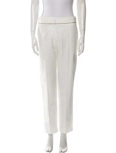 Pre-owned Giada Forte Straight Leg Pants In Neutral
