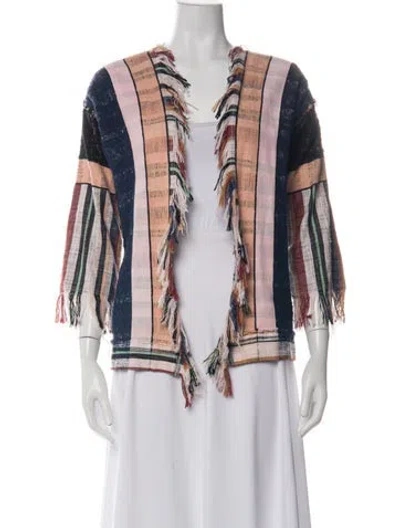 Pre-owned Giada Forte Striped Jacket In Multicolor