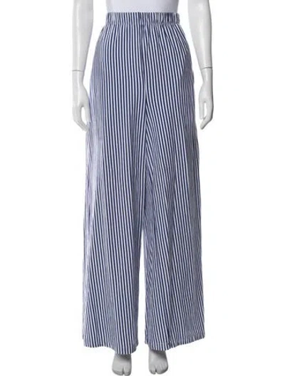 Pre-owned Giada Forte Striped Wide Leg Pants In Multi