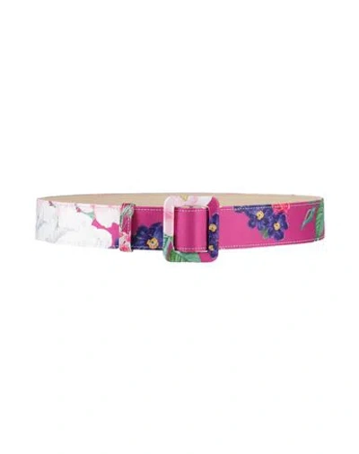 Giadacurti Woman Belt Fuchsia Size M Textile Fibers In Pink