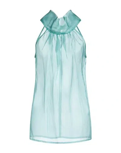 Giadacurti Woman Top Sage Green Size 8 Silk