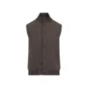 Giadero Saint Helen Vest In Cashmere In Brown