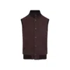 Giadero Saint Helen Vest In Cashmere In Red