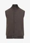 Giadero Saint Helen Vest In Cashmere In Brown