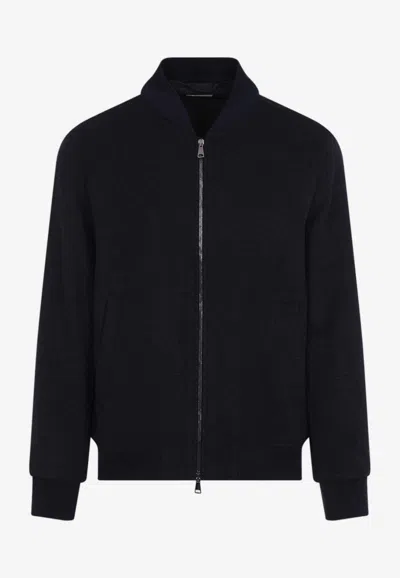 Giadero Saint James Bomber Jacket In Black