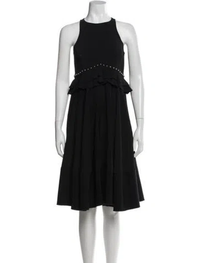 Pre-owned Giamba Silk Midi Length Dress In Multi