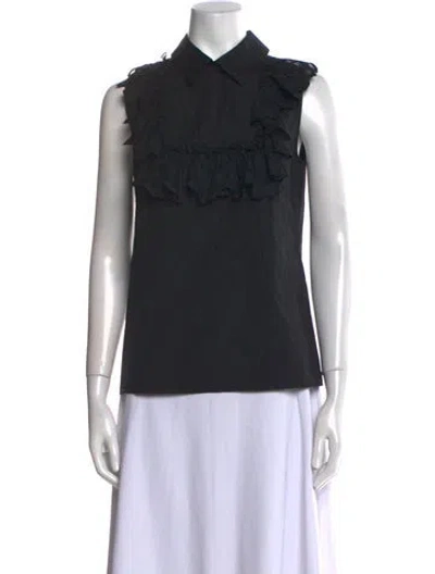 Pre-owned Giamba Sleeveless Top In Black