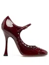 Giambattista Valli 110mm Cut-out Pumps In Red