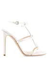Giambattista Valli 90mm Bow-detailing Leather Sandals In White