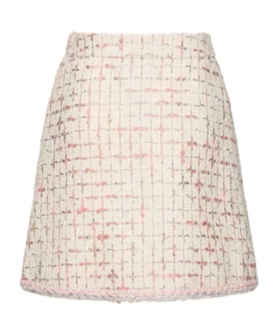 Giambattista Valli A-line Mini Skirt In Neutral