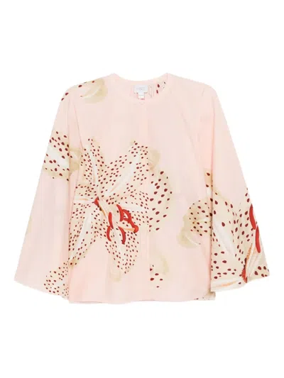 Giambattista Valli All-over Print Blouse In Pink