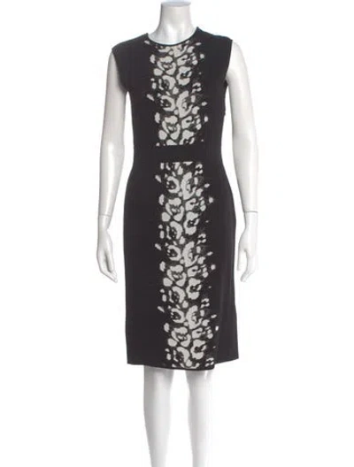 Pre-owned Giambattista Valli Animal Print Knee-length Dress In Multi