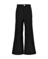 Giambattista Valli Cropped Silk Blend Pants In Black