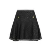 Giambattista Valli A-line Boucle Mini Skirt With Metallic Trim