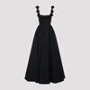 Giambattista Valli Floral Applique Midi Dress In Black