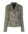 Giambattista Valli Bouclé Blazer In Green