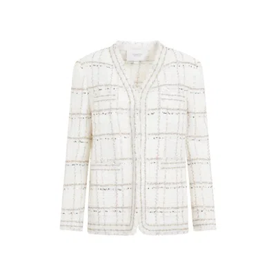 GIAMBATTISTA VALLI GIAMBATTISTA VALLI BOUCLÉ IVORY GOLD POLYAMIDE JACKET