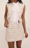 Giambattista Valli Bouclé Mini Skirt In Pink