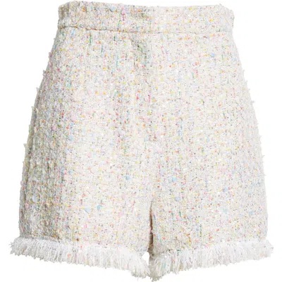 Giambattista Valli Tweed Shorts In White