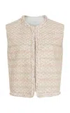 Giambattista Valli Bouclé Vest In Pink